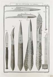 Art du Coutelier, Des Lithotomes.
