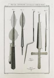 Art du Coutelier, Instruments pour la Taille des Femmes. Tools Art du Coutelier, Instruments pour la Taille des Femmes.