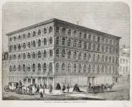 Brodway: The store of Messrs. E. V. Haughwont and Co. - Antique View from 1859