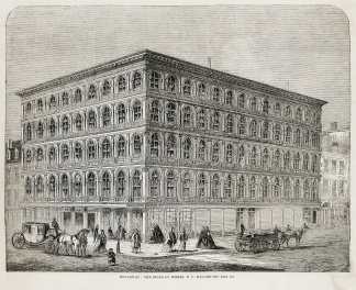 Brodway: The store of Messrs. E. V. Haughwont and Co. - Antique View from 1859