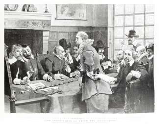 "The Councillors of Peter the Headstrong" - Antique Print from 1886