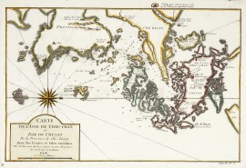 CHINA-Carte de L'Isle De Cheu-Chan ou Isle de Chusan de la Province de Che-kiang Avec les Costes et Isles Voisines...