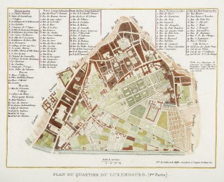 Plan du Quartier du Luxembourg. (1re Par… Town Plans