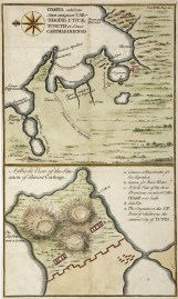 Charta exhibens Situm antiquum Carthaginis, Uticae Tunetis et Sinus Carthaginiensis. / A Bird’s View of the Situation on Antient Carthage. Africa Countries Charta exhibens Situm antiquum Carthaginis, Uticae Tunetis et Sinus Carthaginiensis. / A Bird's View of the Situation on Antient Carthage.