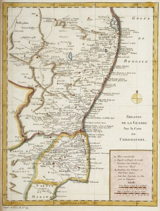Theatre de la Guerre de Coromandel. MAPS & GLOBES