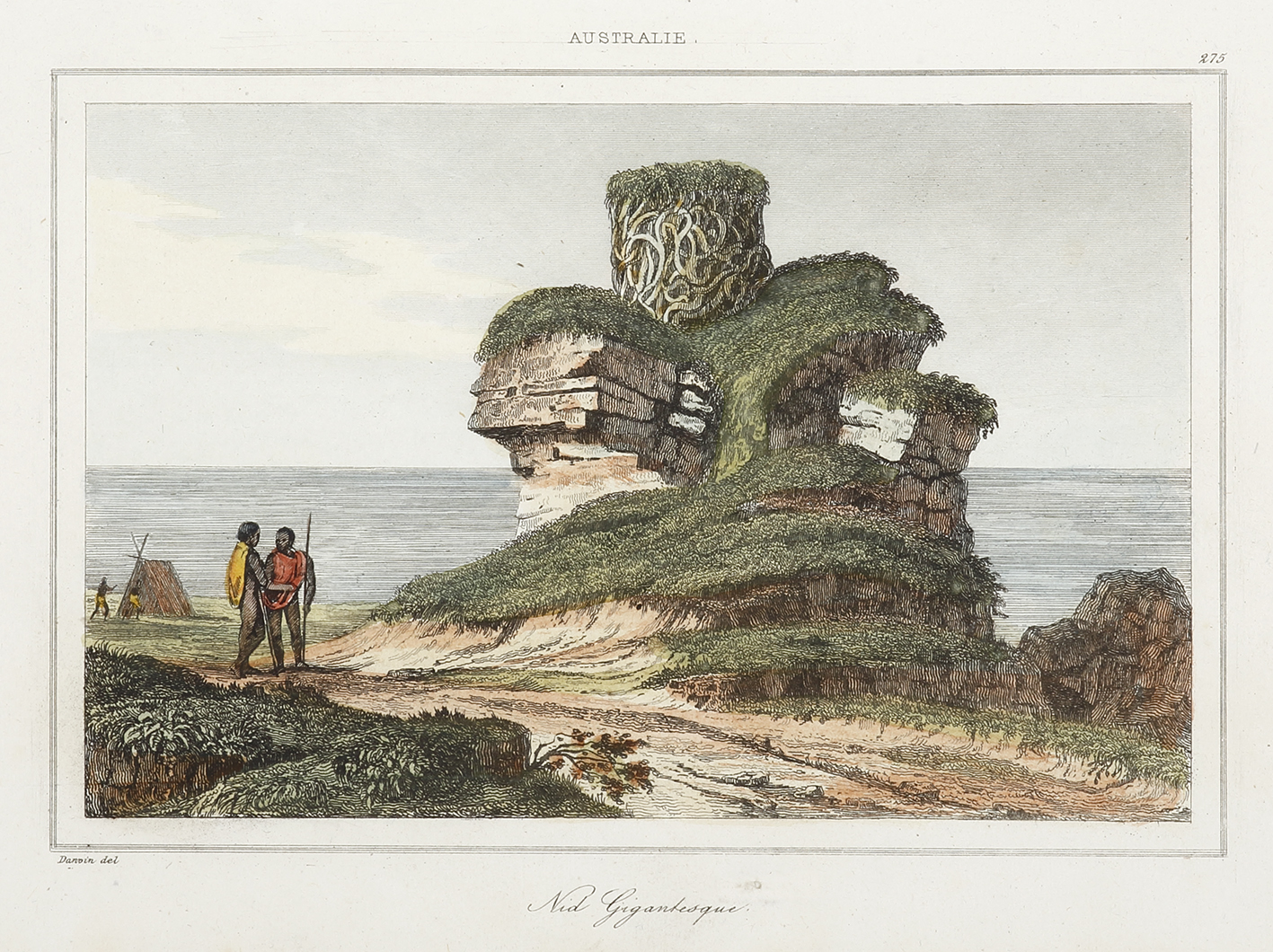 WA-Nid Gigantesque. - Antique View from 1837