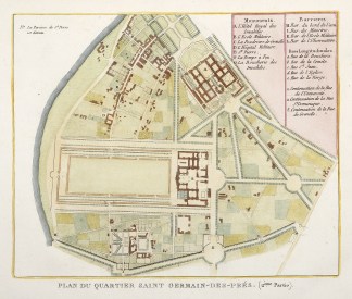 Plan du Quartier Saint Germain-de-pres. … Town Plans