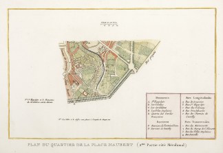 Plan du Quartier de la Place Maubert (2m… Town Plans