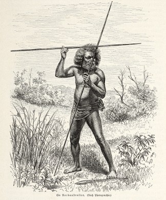 Ein Norbaustralier. First Nations History