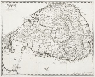 Nieuwe Kaart van Het Eyland Ceylon South Asia