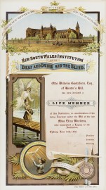 New South Wales Institution for the Deaf and Dumb and the Blind.