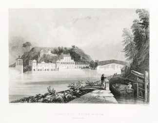 Schuylkill water works. (Philadelphia) - Antique View from 1840