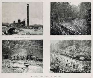 Middlesborough, Kentucky. - Antique Print from 1891