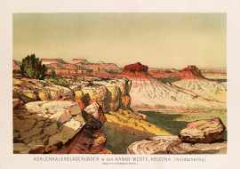 Kohlenkalkablagerunge in der Kanab-Wuste, Arizona (Nordamerika) (Nach U.S.A. Geological Survey)