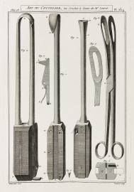 Art du Coutelier, Du Crochet a Gaine de Mr Levret. Tools Art du Coutelier, Du Crochet a Gaine de Mr Levret.