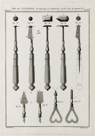 Art du Coutelier, Du Perforatif, de l'Expholiatif, du Tire-fons des Rugines & c.