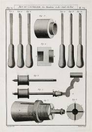 Art du Coutelier, des Mandrins et des Outils du Tour. Tools Art du Coutelier, des Mandrins et des Outils du Tour.