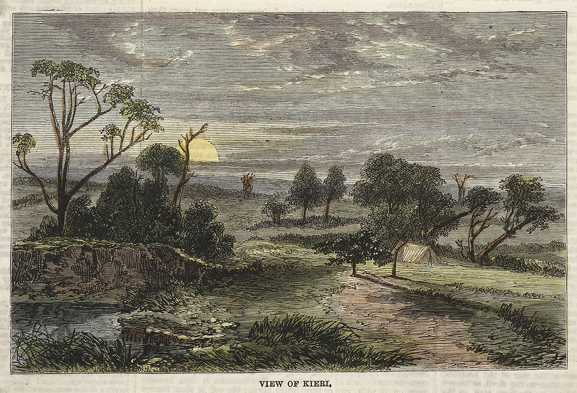 View of Kieri. - Antique View from 1862