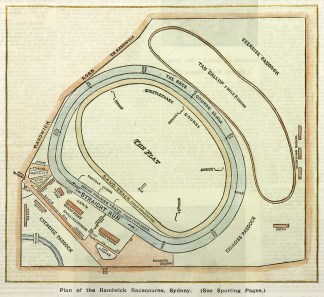 Plan of Randwick Racecourse, Sydney. AUSTRALIA