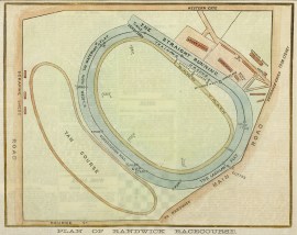 Plan of Randwick Racecourse.