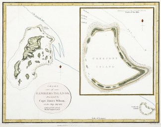 Chart of the Gambier’s Islands, di… Polynesia