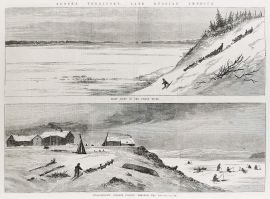 Alaska Territory, late Russian America. - Antique View from 1868