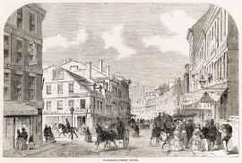 Washington-Street, Boston. - Antique View from 1858