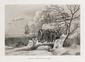 Landing of the Pilgrims.