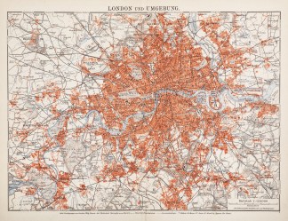 London und Umgebung. Town Plans
