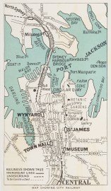Map Showing City Railway