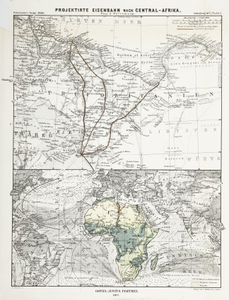 Projektirte Eisenbahn Nach Centra-Afrika… Africa Countries