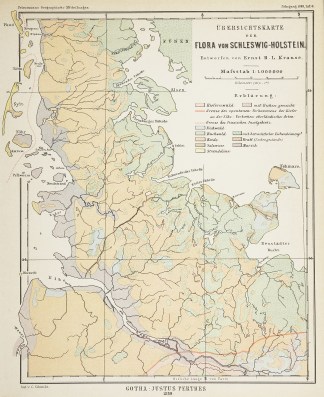 Ubersichtskarte der Flora von Schleswig-… General / Global