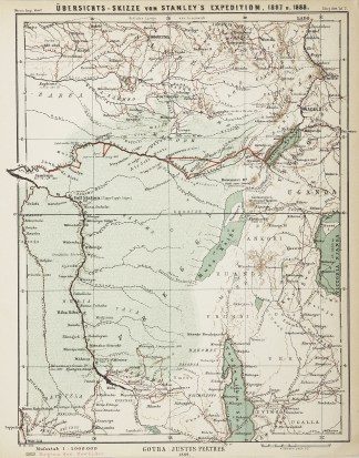 Ubersichts-Skizze von Stanley’s Ex… Africa Countries