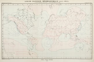 Linien Gleicher Warmeanomalie des Juli. … WORLD