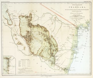 Orignalkarte von Usambara Nch Eigenen Au… Africa Countries