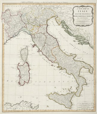 A New Map of Italy, with the Islands of … Italy