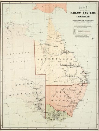 Map Showing the Railway Systems of the C… New South Wales