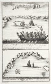 De Moordenaars Baay. Aldus vertoont zich Abel Tasmans Baay, als ghy'er aldus in ten anker legt.