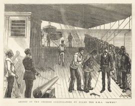 Arrest of the Chinese Conspirators on Board the R.M.S. "Bowen."