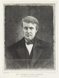 Mr. Thomas Alva Edison, the American Electrician a… non-Australia Portraits