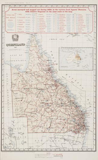 Queensland 1907/ Areas Surveyed and Mapp… Queensland