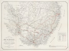 Railway Map of Part of Australia Showing Through Connections from South Australia to Queensland and Proposed Strategic Railways 1916.