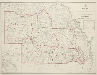 Sketch Map Shewing Rabbit Board District… Queensland