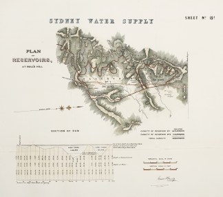 Sydney Water Supply – Plan of Rese… Sydney Water supply 1869