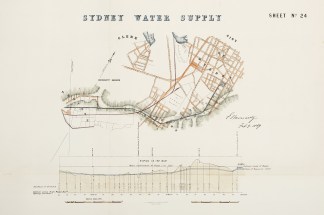 Sydney Water Supply – Glebe City Sydney Water supply 1869