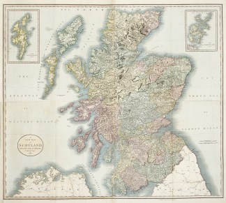 A New Map of Scotland from the Latest Au… BRITISH ISLES