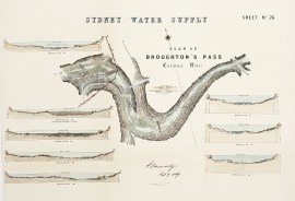Sydney Water Supply Sheet No. 26 Plan of Broughton's Pass Cataract River.