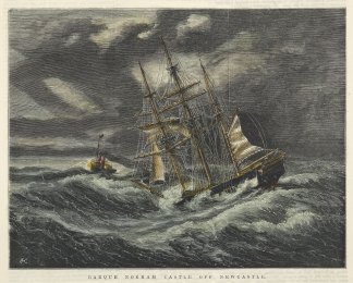 Barque Norham Castle off Newcastle. Regional