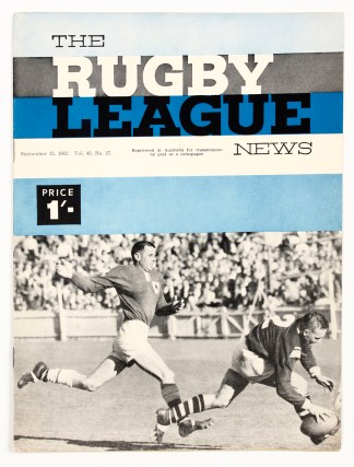 The Rugby League News September 15 1962 … SPORTS