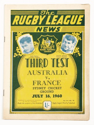The Rugby League News Third Test Austral… SPORTS